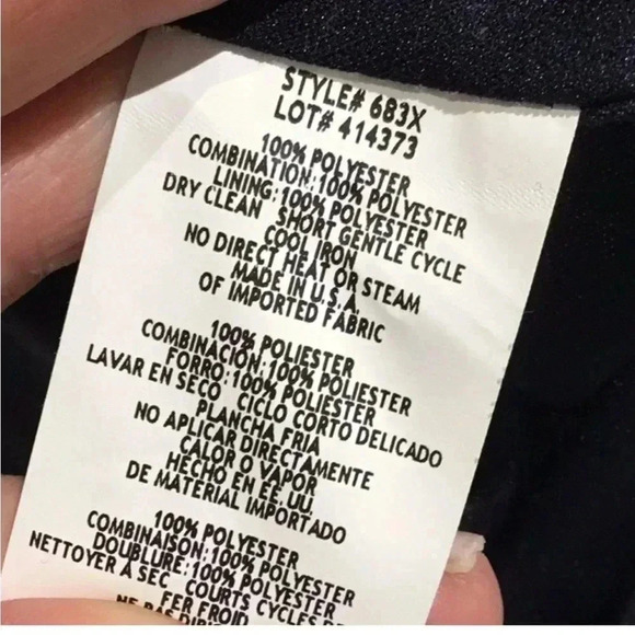 Xscape lace sleeveless mini dress navy black prom graduation wedding  formal - Picture 7 of 11